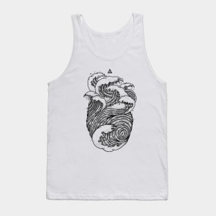 heart wave Tank Top